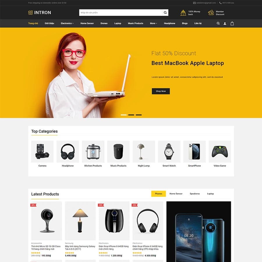 17 - Thiết kế website bán đồ công nghệ 