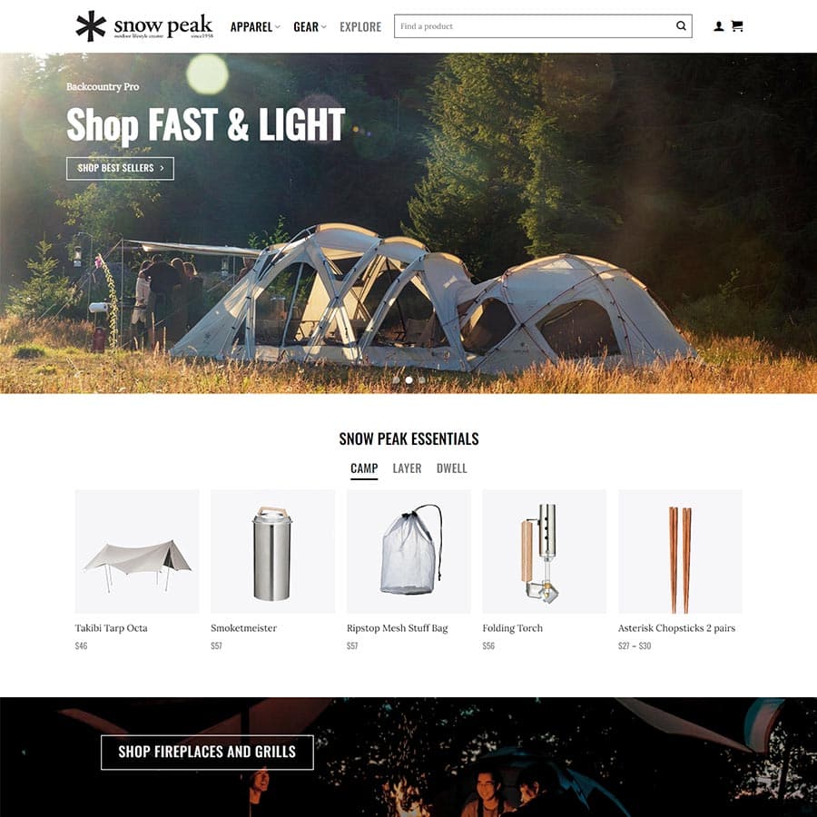 9 - Thiết kế website bán lều du lịch, đồ phượt camping