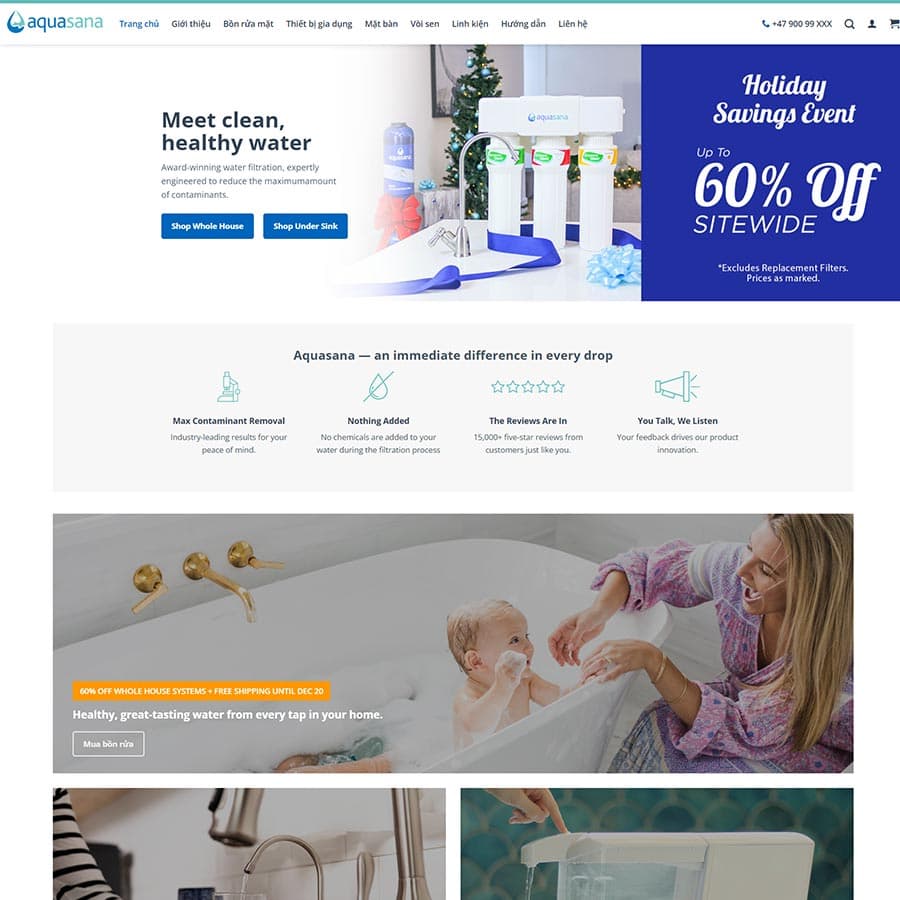 11 - Thiết kế website bán máy lọc nước 