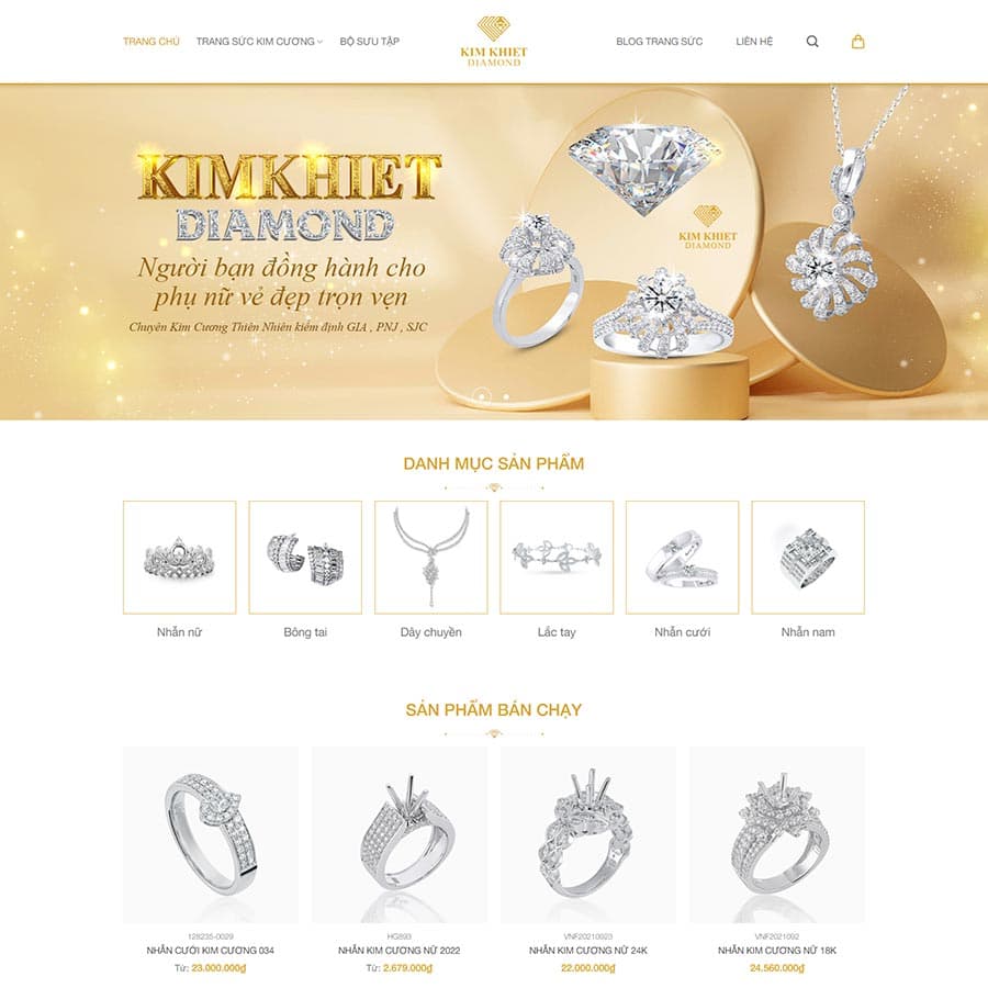 20 - Thiết kế website bán trang sức 