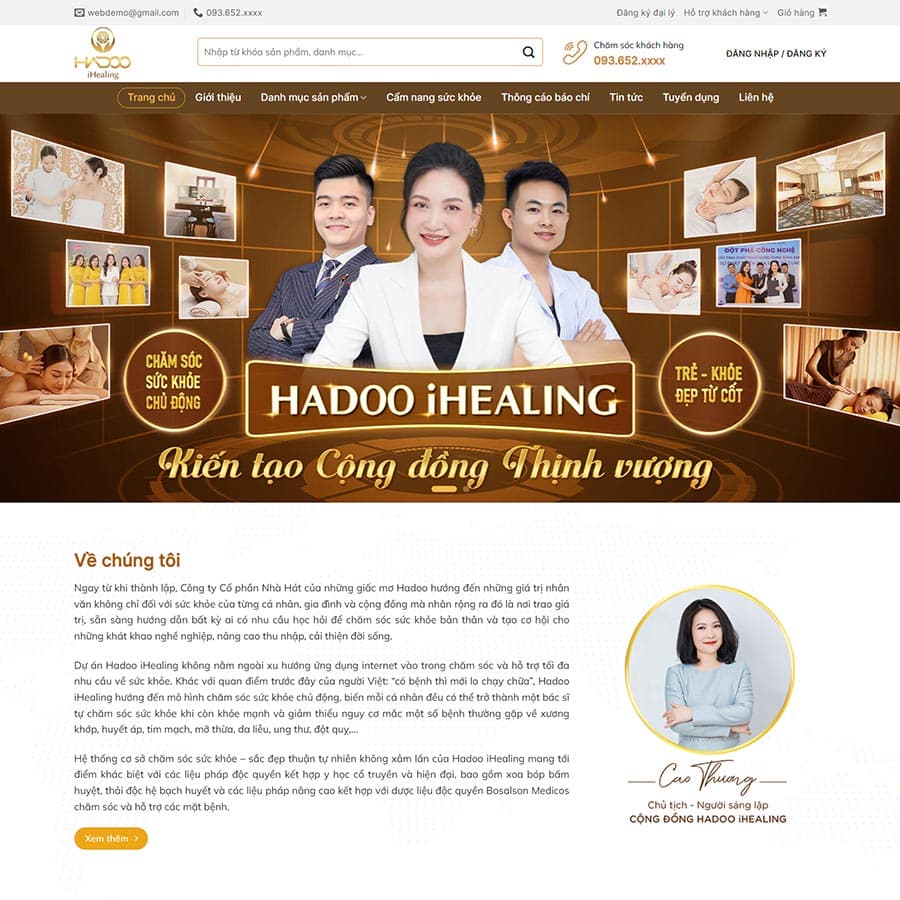 4 - Thiết kế website mỹ phẩm 