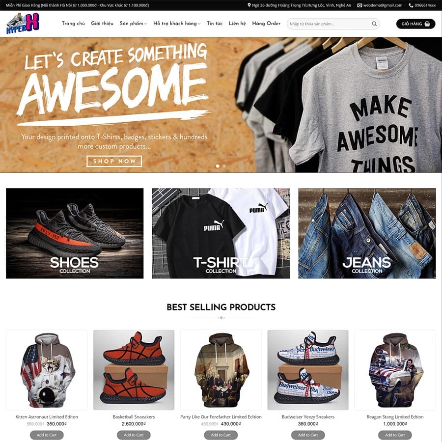 8 - Thiết kế website thời trang 