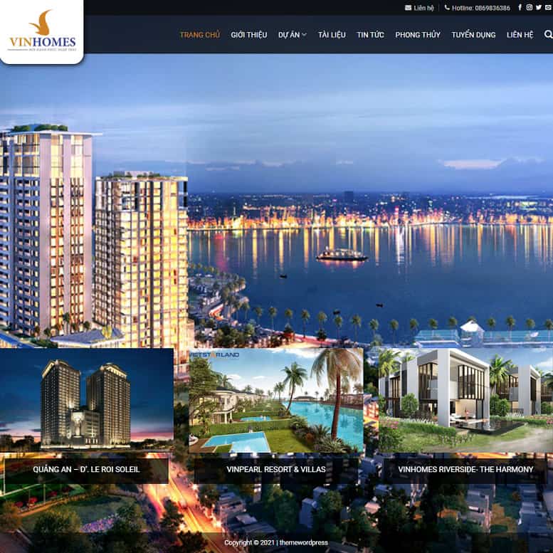 37 - Thiết kế website bất động sản 
