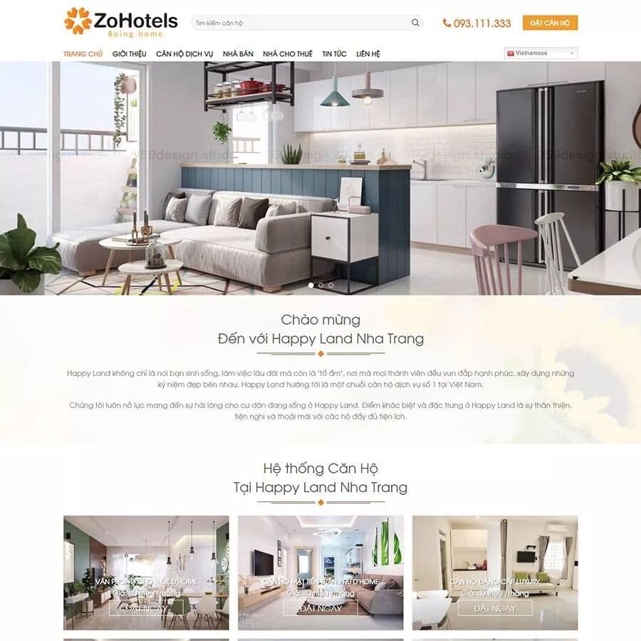 21 - Thiết kế website bất động sản 