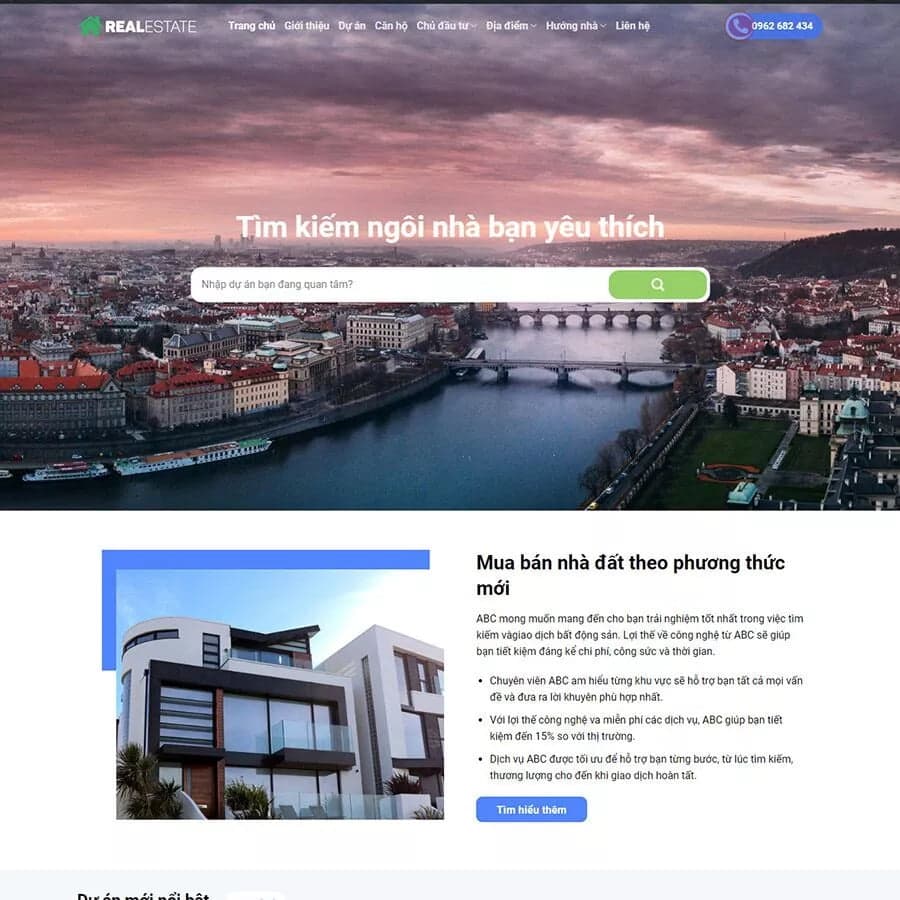 26 - Thiết kế website bất động sản 