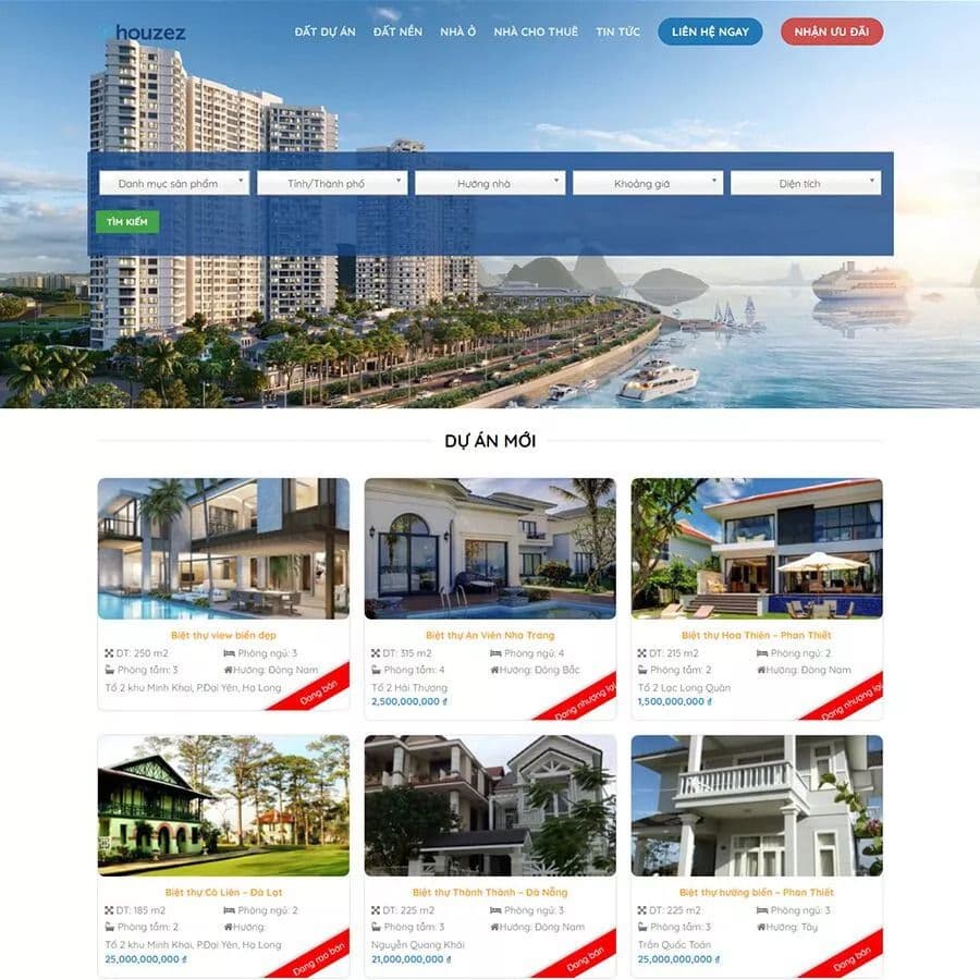 27 - Thiết kế website bất động sản 
