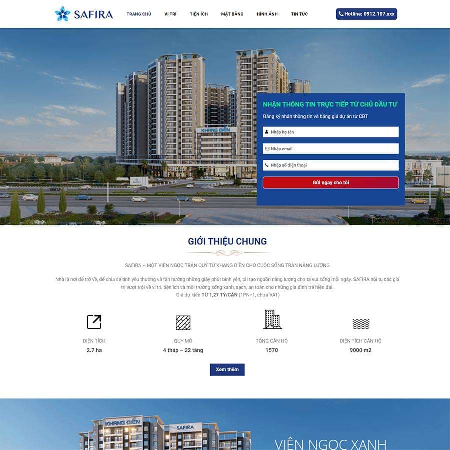12 - Thiết kế website bất động sản 