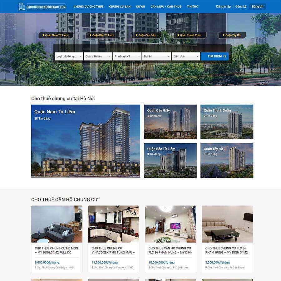 9 - Thiết kế website bất động sản 