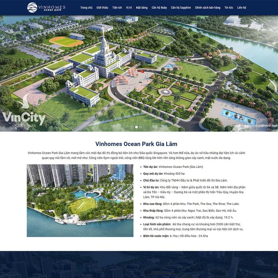 2 - Thiết kế website bất động sản 