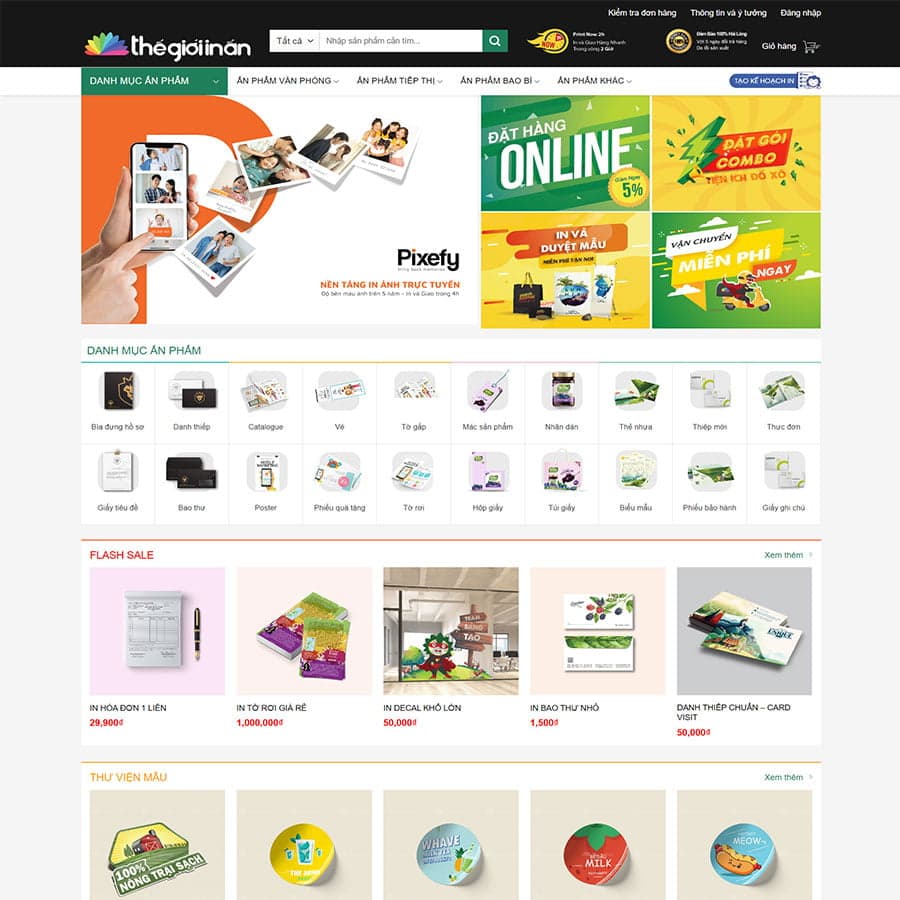 32 - Thiết kế website công ty in ấn 