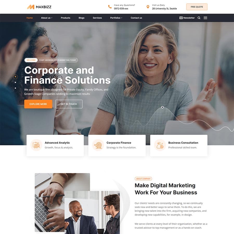 11 - Thiết kế website giới thiệu công ty đa ngành