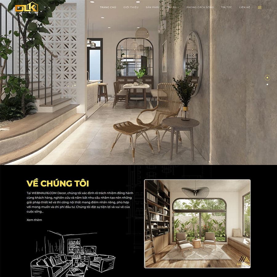 36 - Thiết kế website nội thất 