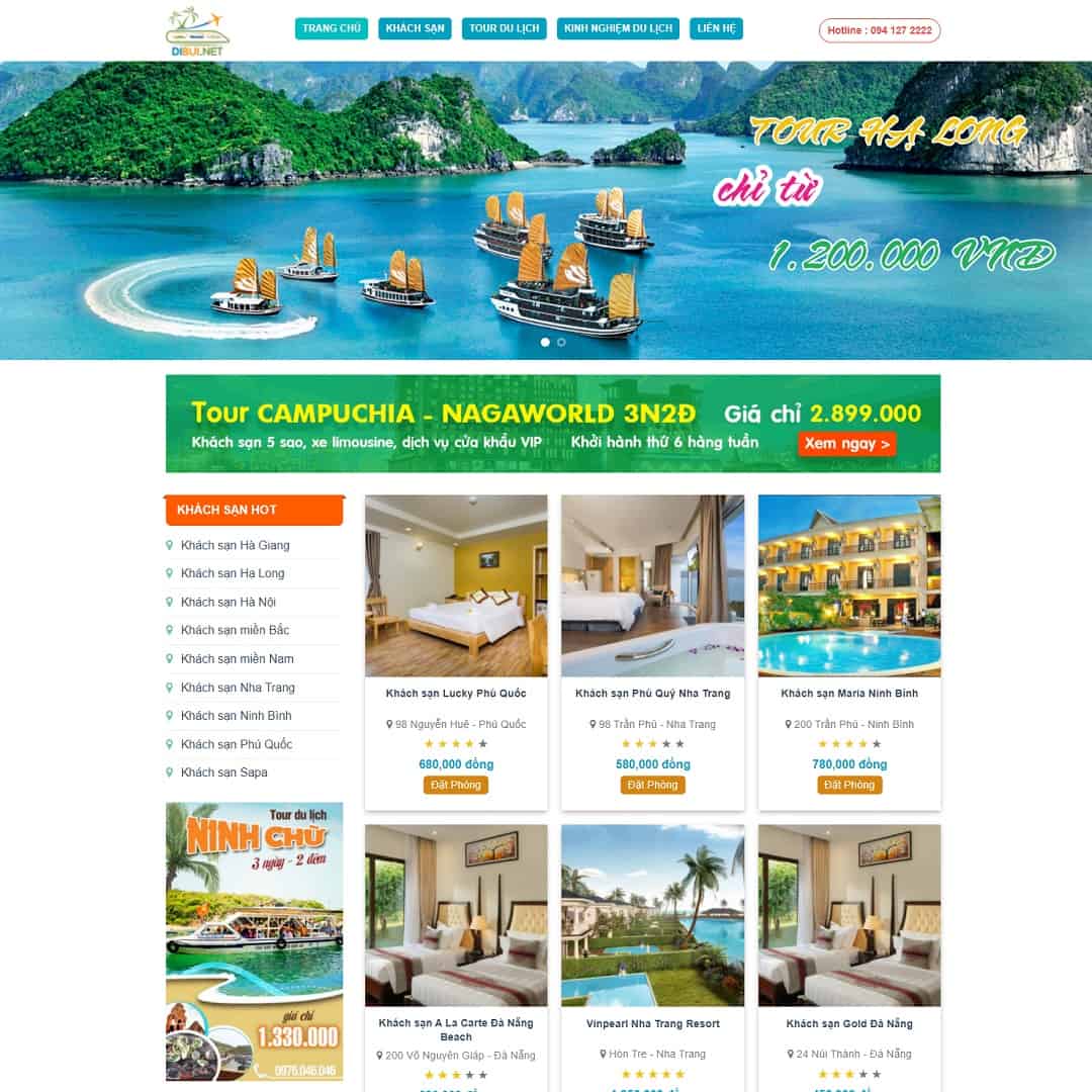 18 - Thiết kế website du lịch 