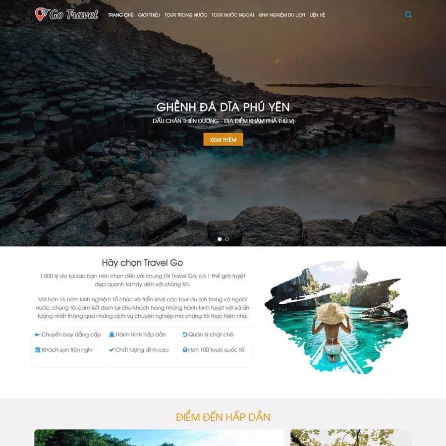 16 - Thiết kế website du lịch 
