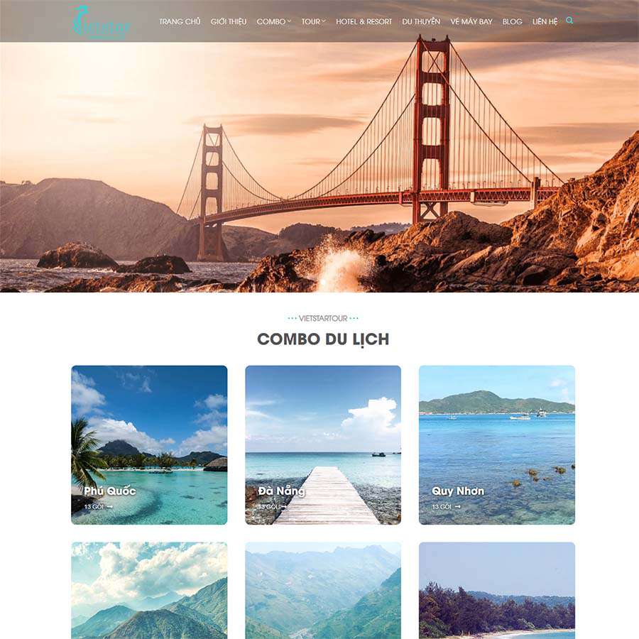 7 - Thiết kế website du lịch 