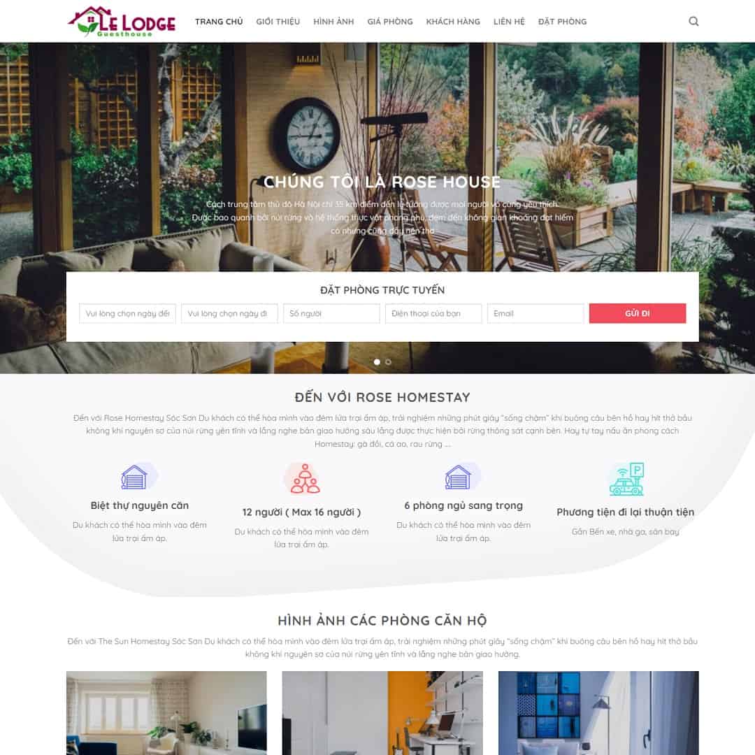 21 - Thiết kế website Khách Sạn 
