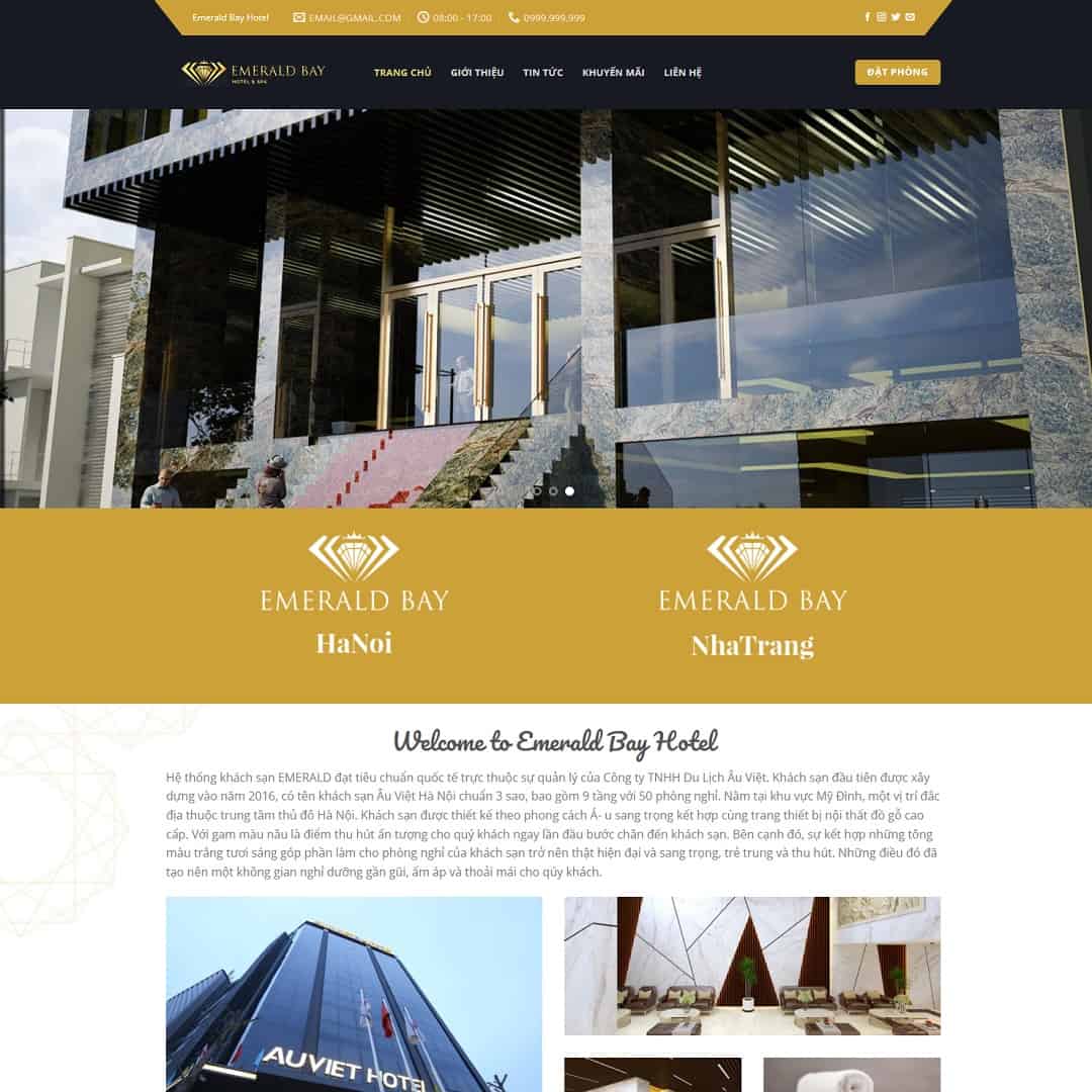 22 - Thiết kế website Khách Sạn
