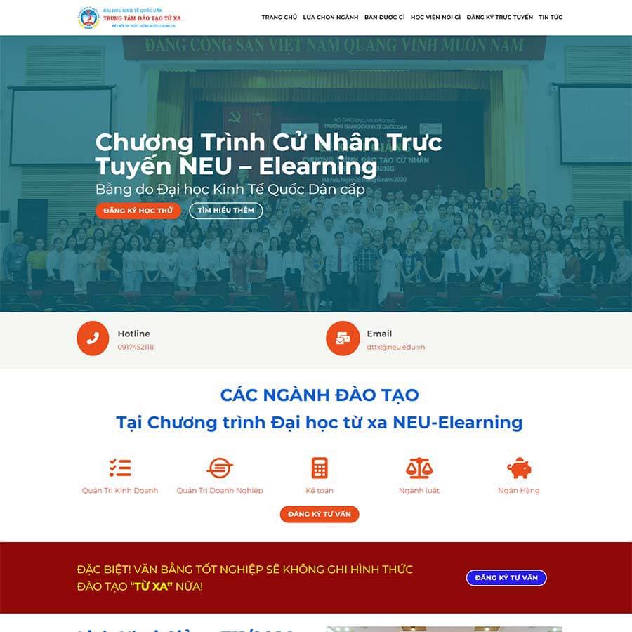 8 - Thiết kế website đào tạo cử nhân