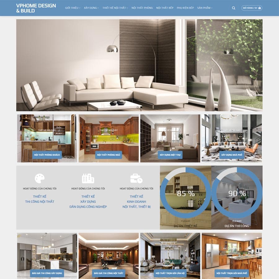 6 - Thiết kế website nội thất 