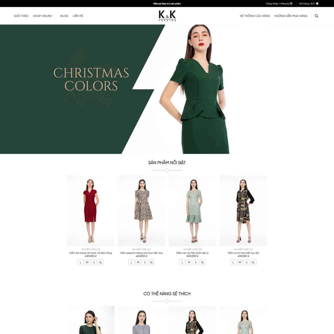13 - Thiết kế website shop thời trang nữ 