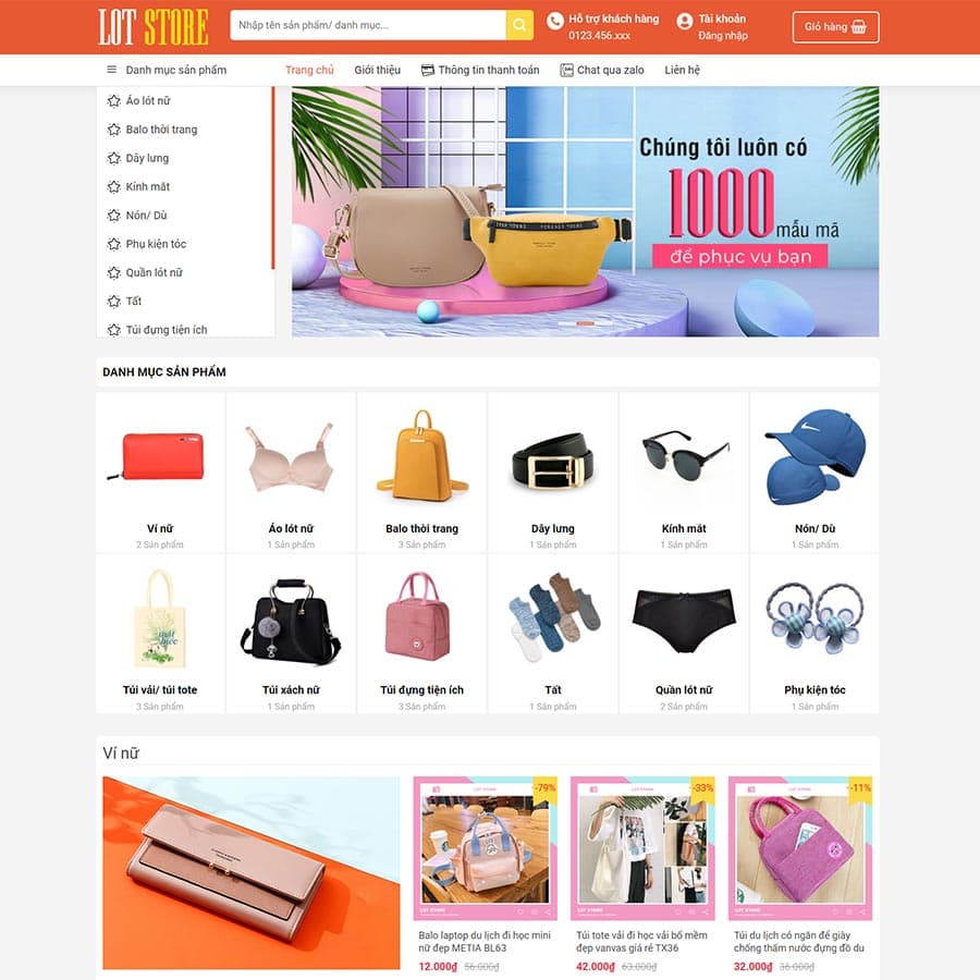 4 - Thiết kế website thời trang 