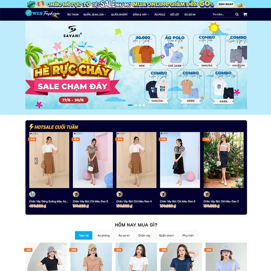 8 - Thiết kế website thời trang cao cấp 
