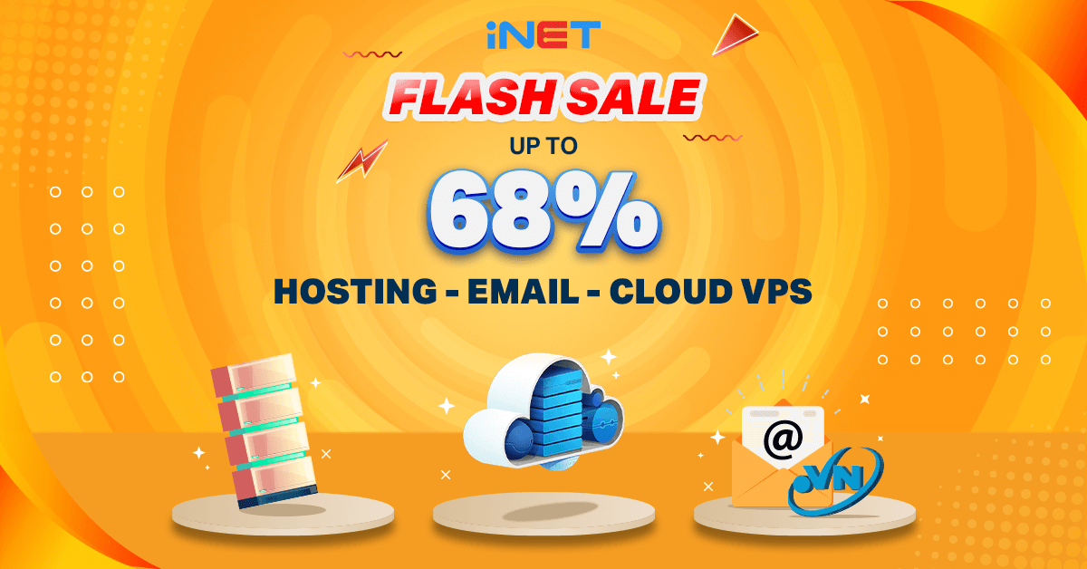 Flash sale hosting, email, cloud vps